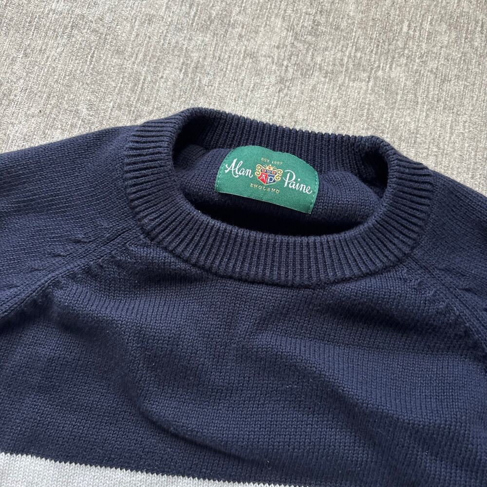 Alan Paine Striped Knit Sweater - Picture 2 of 3